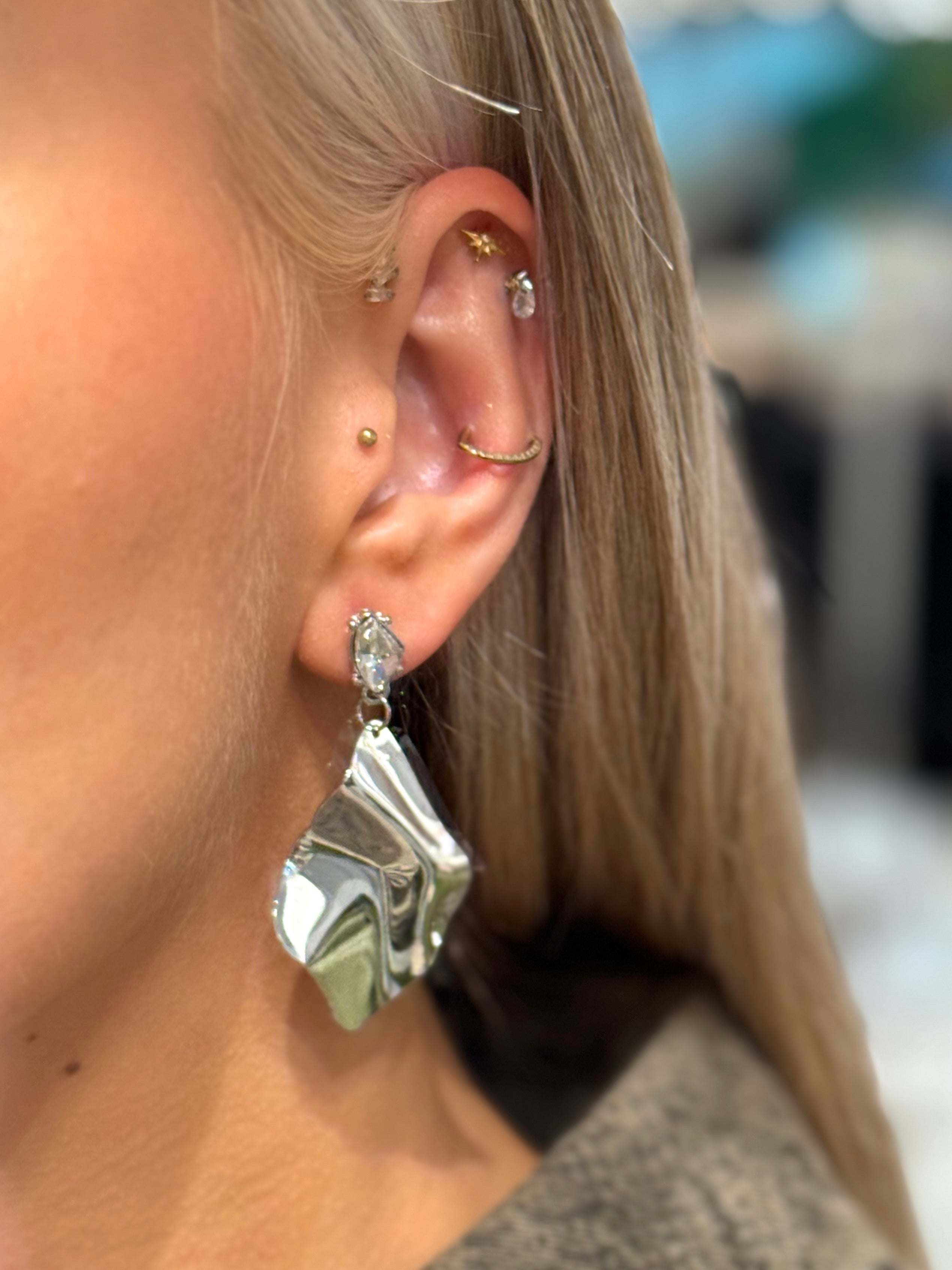 PCMALIA Earrings - Silver Colour